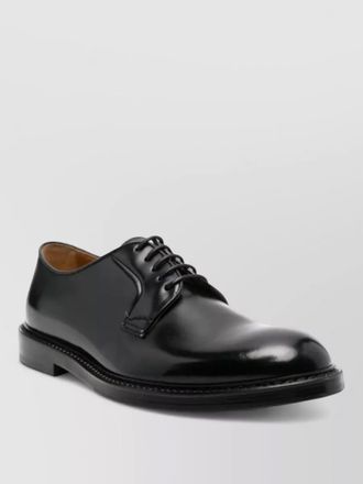 Doucal's calfskin leather derby shoes