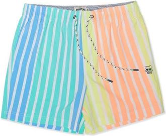 Party Pants Jersey Shore Party Starter 5-Inch Swim Trunks in Teal Multi at Nordstrom, Size Xx-Large