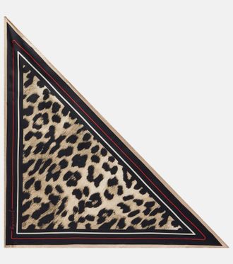 Givenchy Leopard-print silk scarf