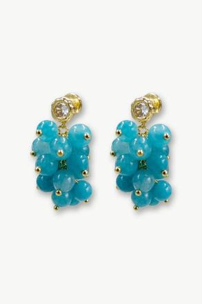 Classicharms Gia Amazonite Cascade Cluster Drop Earrings in Blue at Nordstrom
