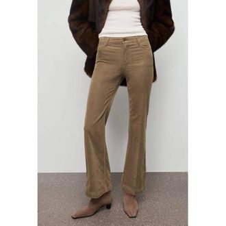 Mango flared jeans bruin