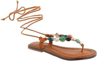 Kenneth Cole Santiago Ankle Wrap Sandal in Pecan at Nordstrom, Size 7.5