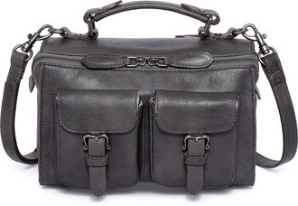 OLD TREND Las Luna Leather Crossbody Bag in Grey at Nordstrom Rack