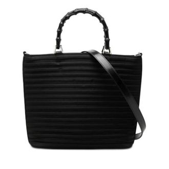 Gucci Pre-owned Nylon Satchel - Dames - Vintage Shopper - Zwart - ONE Size - Nylon - Vintage
