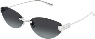 Balenciaga Sunglasses, female, Gray, Size: 61 MM Cat Eye Sunglasses