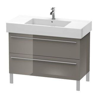 Duravit Duravit X-large Mueble De Pared 6544, 2 Extra&iacute;bles, 1000mm Para Vero 032910 (sin Pulir), Color (frente/cuerpo): Laca De Color Gris Franela De Alto Bri