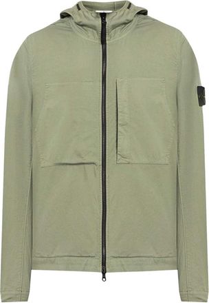 Stone Island Jassen - Heren - Zomerjassen - Groen - XL - Katoen - Jassen