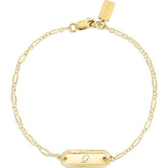Set & Stones Cora Initial Bracelet in Gold /Q at Nordstrom