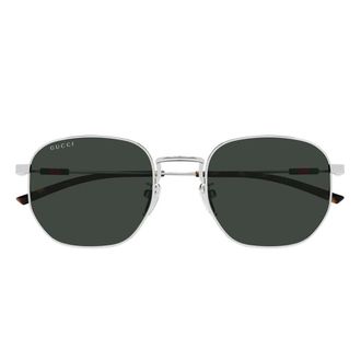 Gucci Sunglasses, unisex, Gray, Size: 52 MM Round Sunglasses