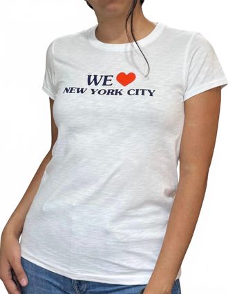 Rag & Bone We Heart Nyc Tee In White
