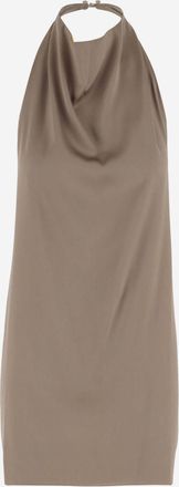Stephan Janson Olive Draped Neckline Dress