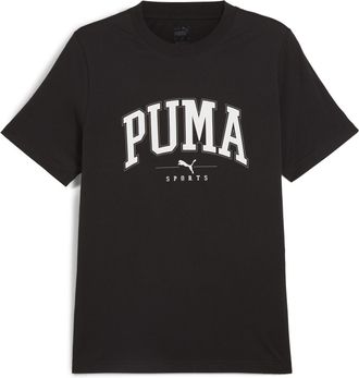 Puma T-Shirt PUMA SQUAD BIG GRAPHIC TEE, Herren, Gr. XL, schwarz (puma schwarz), Jersey, Obermaterial: 100% Baumwolle, bedruckt, regular fit normal, Rundha