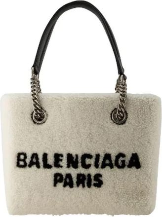 Balenciaga Fabric balenciaga-bags - Dames - Schoudertassen - Beige - ONE Size - Katoen - Tassen