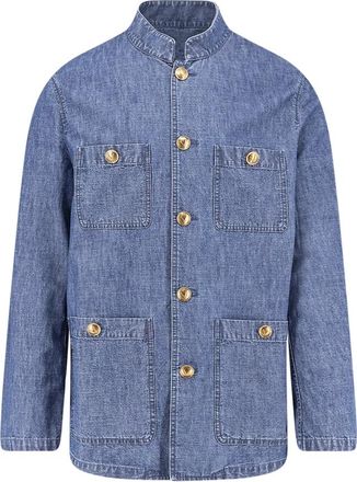 Valentino Denim Jacket - Heren - Spijkerjassen - Blauw - M - Denim - Jassen