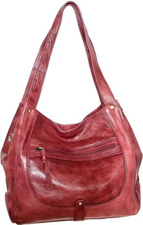 Nino Bossi Braylee Hand-Dyed Vintage Leather Satchel