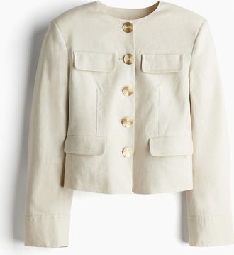H&M Leinenblazer - Beige