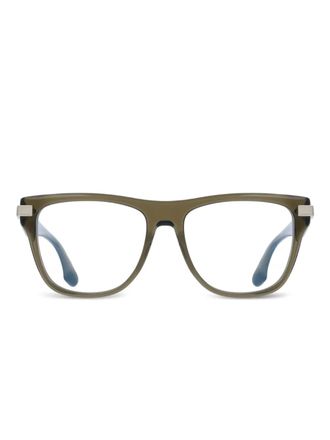 Victoria Beckham square-frame glasses - Green
