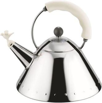 Alessi Kettle Oisillon - White - Thermoplastic resin - Designer Michael Graves