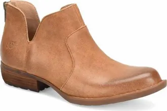Born Womens Kerri Leather Bootie In Tan