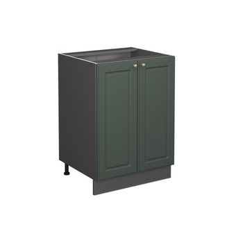 Vicco Mueble Bajo De Cocina Fame-line, Verde Dorado Casa De Campo, 60 Cm Sin Encimera Vicco