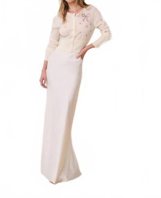 LoveShackFancy Maurine Maxi Skirt In Ivory