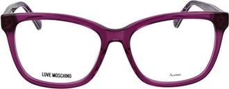 Love Moschino MO-1065574 Acetate Square-Frame Eyeglasses - Purple