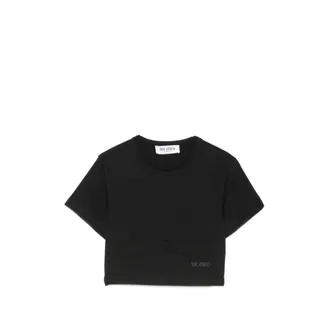 The Attico Corset-style Cropped T-shirt
