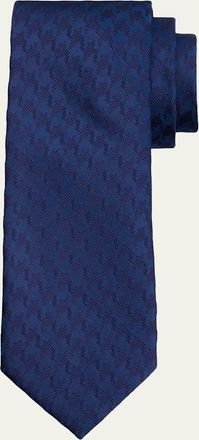 Tom Ford Mens Textured Tonal Jacquard Linen Tie