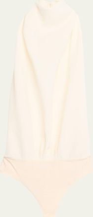 Ronny Kobo Bethe Draped Bodysuit