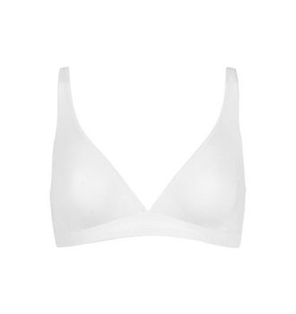 Huit Coton Bio Bralette in White at Nordstrom, Size 34D