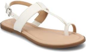 Journee Collection Gerra Toe Loop Sandal in White at Nordstrom Rack, Size 8.5