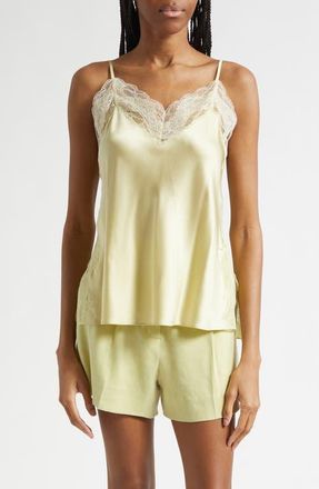 Veronica Beard Johanan Lace Trim Camisole in Pistachio at Nordstrom, Size 10
