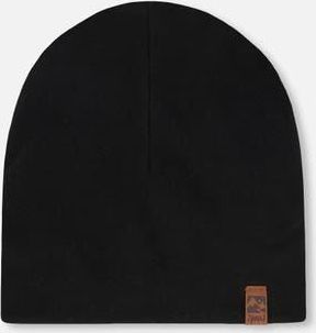 Deux par Deux Gender Inclusive Stretch Jersey Beanie in Black at Nordstrom, Size 12-24 M