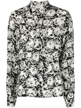 Philosophy di Lorenzo Serafini Camicia Cat Mania - Nero