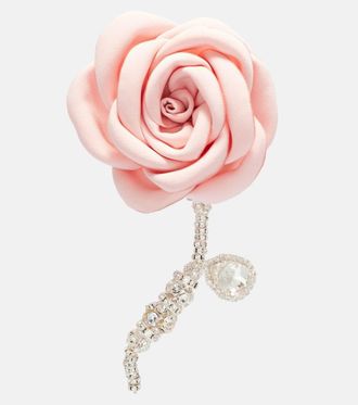 Magda Butrym Orecchino singolo bagnato in oro con cristalli