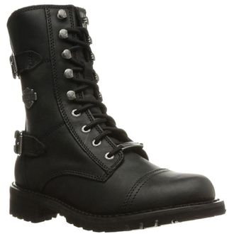 Harley-Davidson Harley Davidson Balsa Leather Womens Boots - Black - Size:UK 7.5