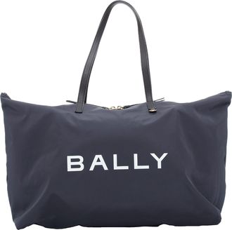 Bally Nylon Logo Travel Luggage Foldable Shoulder Tote Bag
