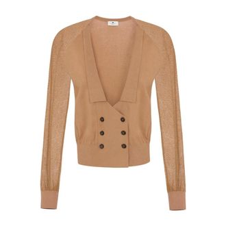 Elisabetta Franchi Dames, Truien, Bruin, Maat: XL