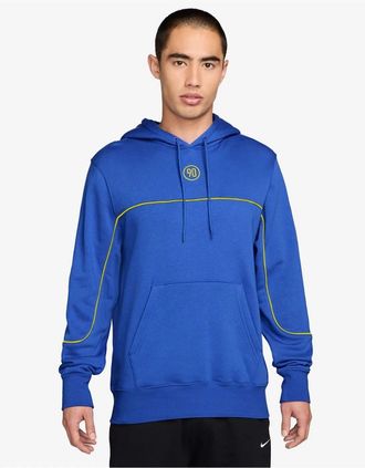 Nike Mens T90 Hooded Neck Long Sleeve Sweatshirt - Blue - Size: 38