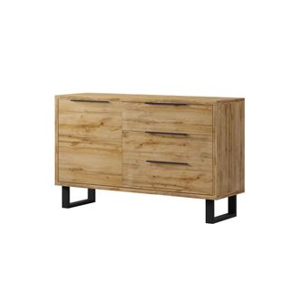 Habitat et Jardin Buf&eacute; 1 Puerta 3 Cajones Eden Madera Y Metal