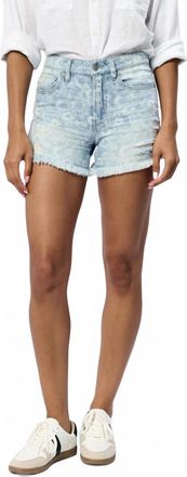 Dear John Denim Ivy Floral Jean Shorts In Light Wash