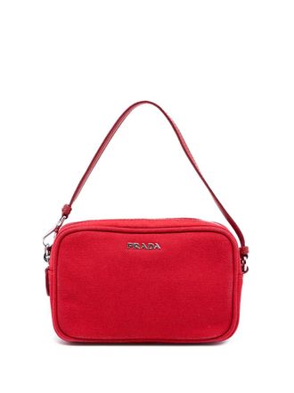 Prada 2000-2025 Canvas Canapa pouch - Red