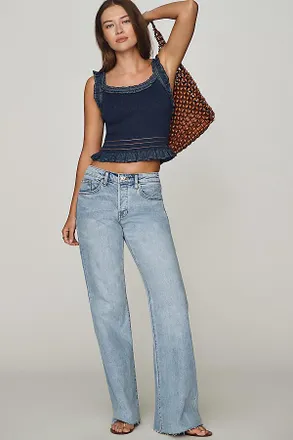 Good American Vintage Low Rise Relaxed Flare Jeans