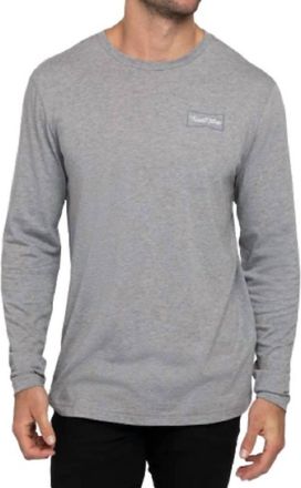 Travis Mathew Lookout Point Long Sleeve Top In Heather Gray