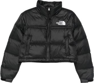 The North Face Nuptse Short Jacket - Dames - Gewatteerde jassen - Zwart - S - Leer - Jassen