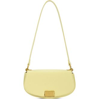 Rachel Zoe Rib Buckle Shoulder Bag in Pale Yellow at Nordstrom Rack