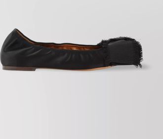 Lanvin ballerinas silk vamp grosgrain bow