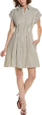 Julia Jordan Stripe Seersucker Woven Mini Dress