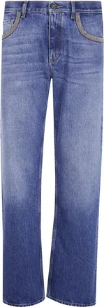 Etro Heren, Jeans, Blauw, Maat: W31 Katoen