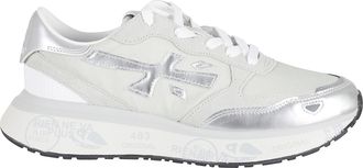 Premiata Silver Lauryn 7482 Side-Logo Polyester Sneakers